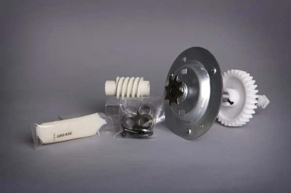Garage door opener gears and replacement parts
